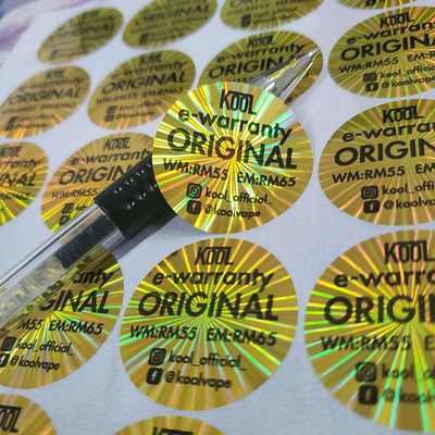 拉丝金不干胶标签